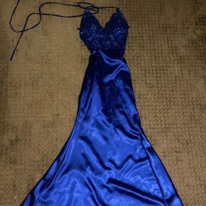 Blue CUSTOM prom dress